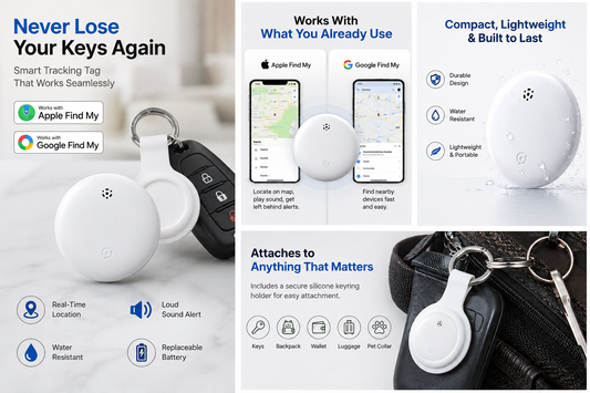 Universal AirTag & Keychain Mount