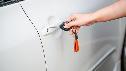 Unlocking a car door with a key fob