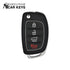 Hyundai Santa Fe 2017-2019 (4-Button) Flip Key | Executive Car Keys